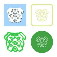 icono de vector de bulldog