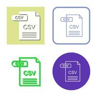 CSV Vector Icon