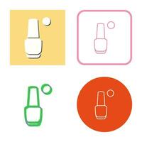 icono de vector de esmalte de uñas