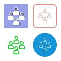 Network Group Vector Icon