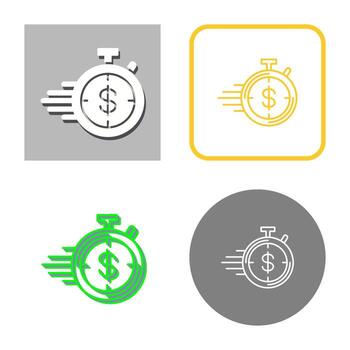 icono de vector de temporizador