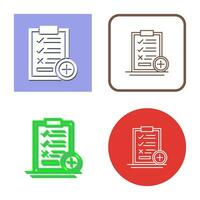 Medical Examination List Vector Icon