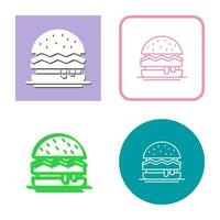 icono de vector de hamburguesa