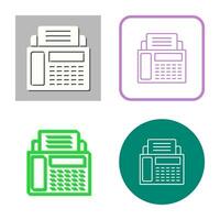 Fax Machine Vector Icon