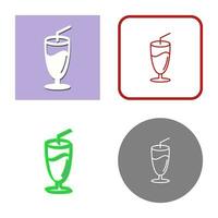 Milkshake Vector Icon