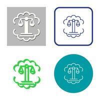 Justice Scale Vector Icon