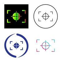 Unique Focus Horizontal Vector Icon