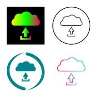 Unique Upload to Cloud Vector Icon