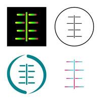 Unique Center Align Vector Icon