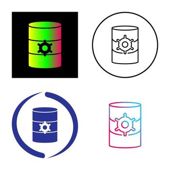 Unique Database Management Vector Icon