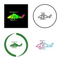 icono de vector de helicóptero militar