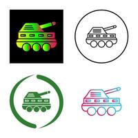 icono de vector de tanque de infantería