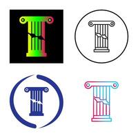 Broken Pillar Vector Icon