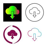 Download from Cloud Vector Icon