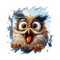 cute funny owl face png