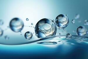 molecules in abstract space. Science and medical background photo