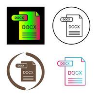 icono de vector docx