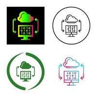 Cloud Coding Vector Icon