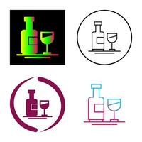 Wine Bottle Vector Icon