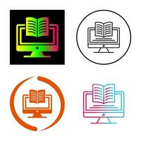 Digital Learning Vector Icon
