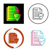 Valid Document Vector Icon