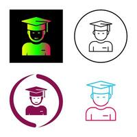 Graduate Student Vector Icon