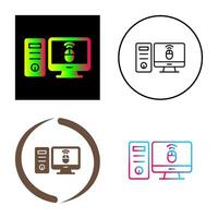 Desktop Computer Vector Icon