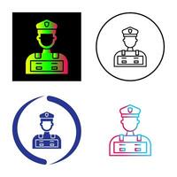 Police Man Vector Icon