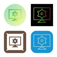 Computer Settings Vector Icon