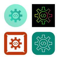 Unique Code Optimization Vector Icon
