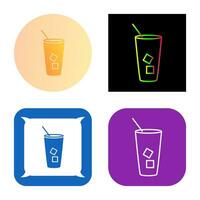 Iced Coffee Vector Icon