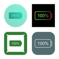 Unique Full Battery Vector Icon