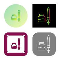 Ink and Pen Vector Icon