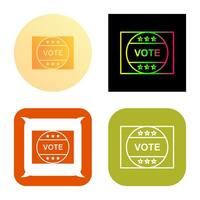 Vote Sticker Vector Icon