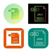 icono de vector de java