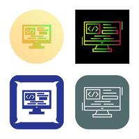 icono de vector de codificación