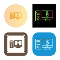 Desktop Computer Vector Icon