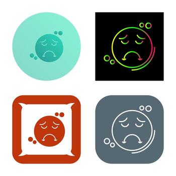 icono de vector triste