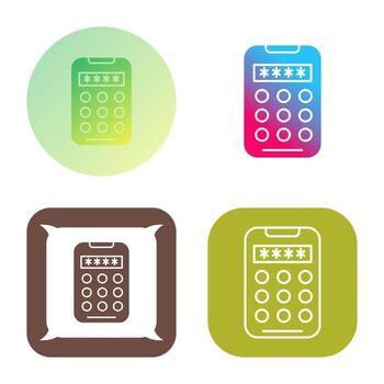 Pin Code Vector Icon