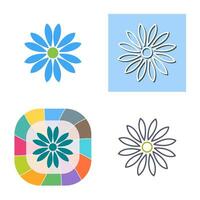 Unique Flower Vector Icon