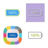 Unique Full Battery Vector Icon