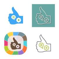 Unique Like Marketing Vector Icon