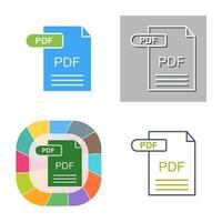 icono de vector de pdf