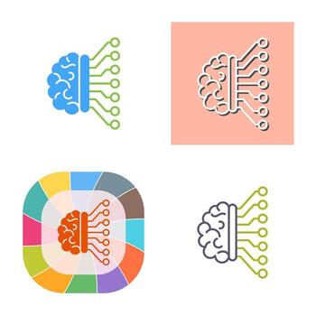 Machine Learning Vector Icon