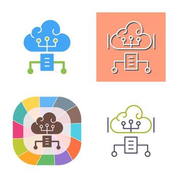 Cloud Computing Vector Icon