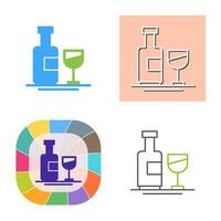 Wine Bottle Vector Icon