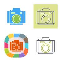 icono de vector de cámara de fotos