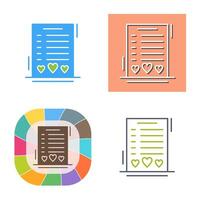 Wishlist Vector Icon