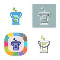 Water Bucket Vector Icon