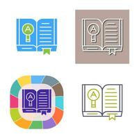 Open Book Vector Icon